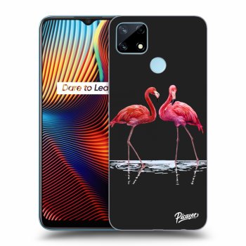 Husă pentru Realme 7i - Flamingos couple