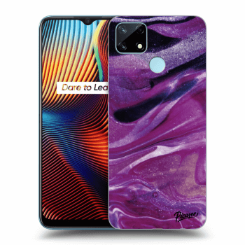 Husă pentru Realme 7i - Purple glitter