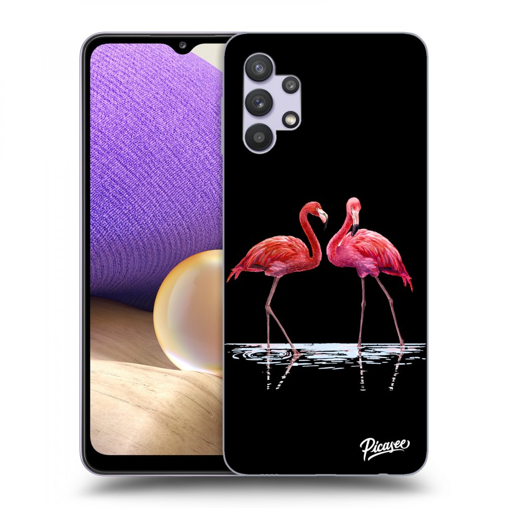 Picasee ULTIMATE CASE pentru Samsung Galaxy A32 5G A326B - Flamingos couple