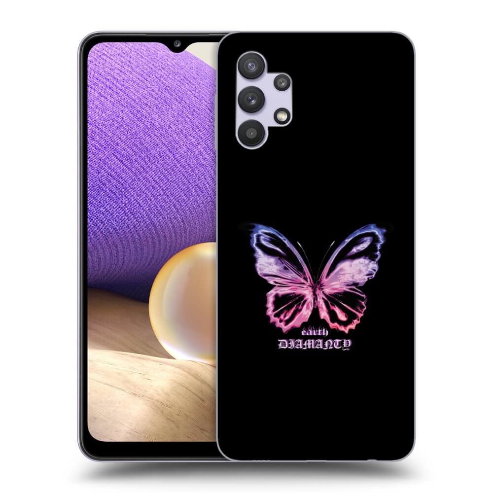 Picasee husă transparentă din silicon pentru Samsung Galaxy A32 5G A326B - Diamanty Purple