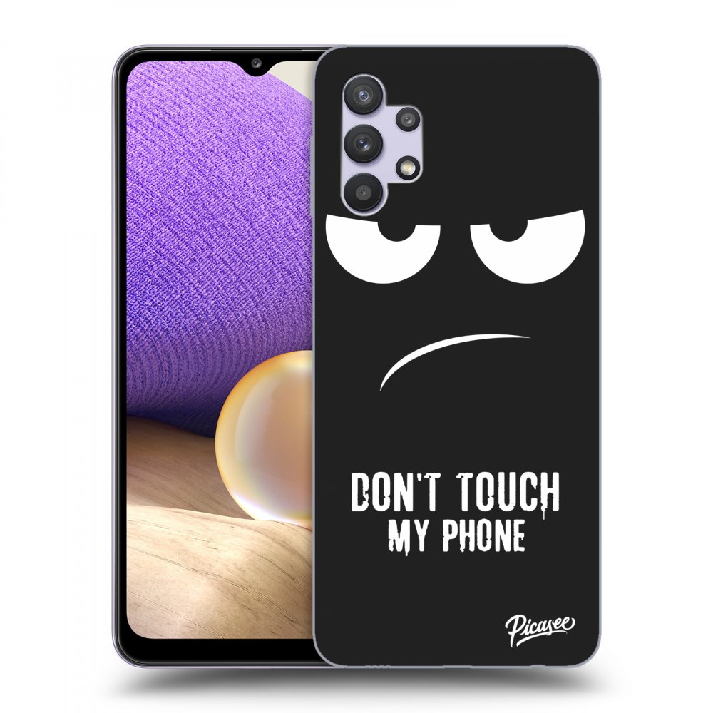 Picasee husă neagră din silicon pentru Samsung Galaxy A32 5G A326B - Don't Touch My Phone
