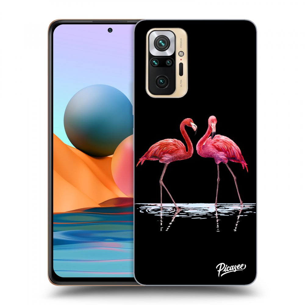 Picasee ULTIMATE CASE pentru Xiaomi Redmi Note 10 Pro - Flamingos couple