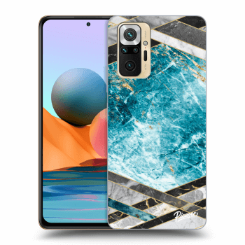 Husă pentru Xiaomi Redmi Note 10 Pro - Blue geometry