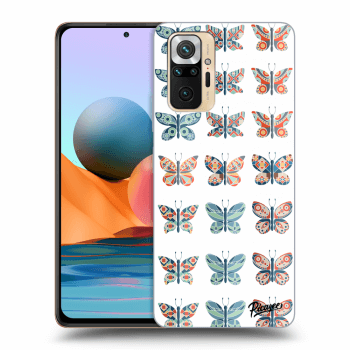 Picasee husă transparentă din silicon pentru Xiaomi Redmi Note 10 Pro - Butterflies