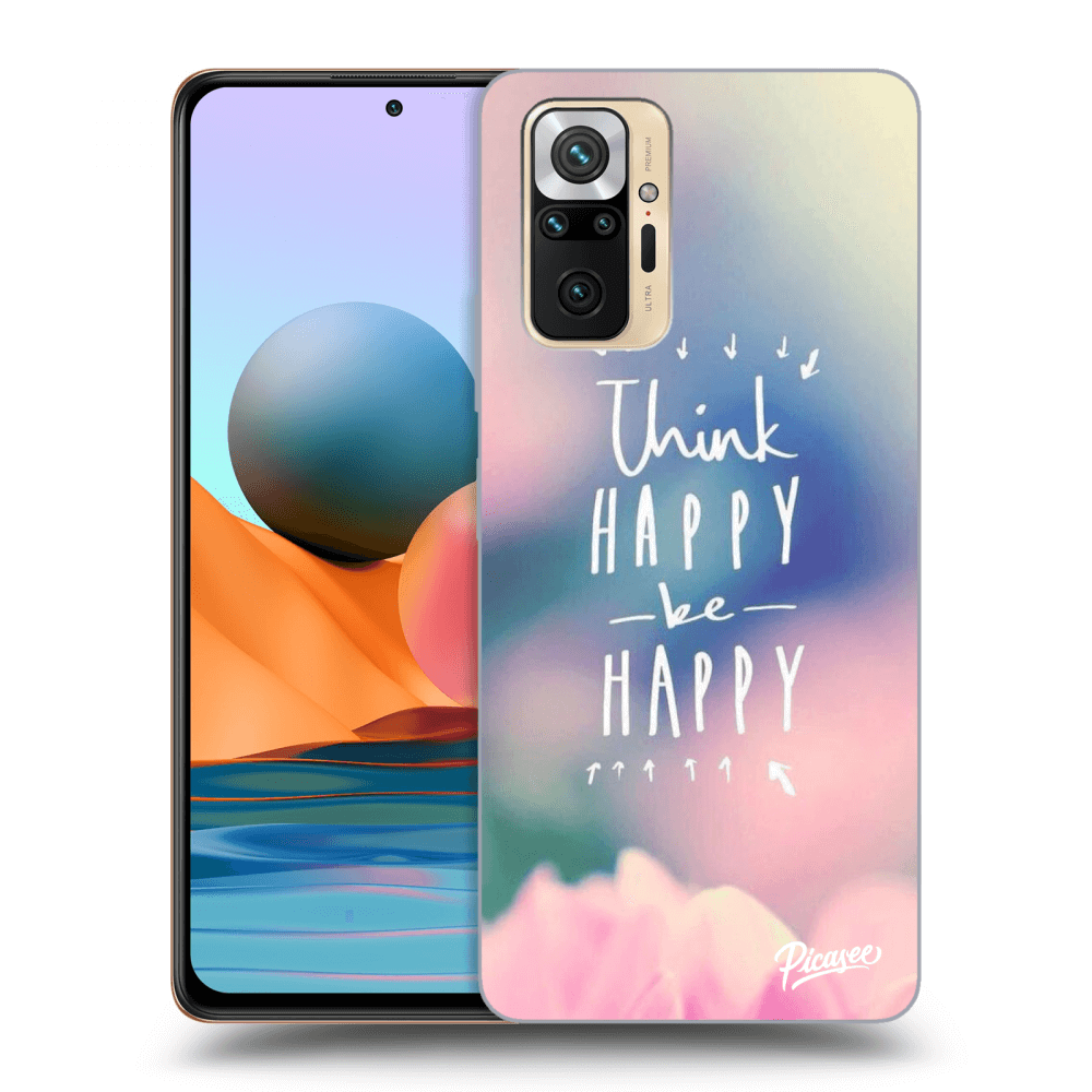 Picasee husă transparentă din silicon pentru Xiaomi Redmi Note 10 Pro - Think happy be happy