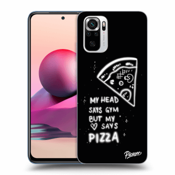 Picasee husă neagră din silicon pentru Xiaomi Redmi Note 10S - Pizza