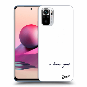 Picasee husă transparentă din silicon pentru Xiaomi Redmi Note 10S - I love you