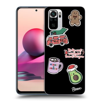 Husă pentru Xiaomi Redmi Note 10S - Christmas Stickers