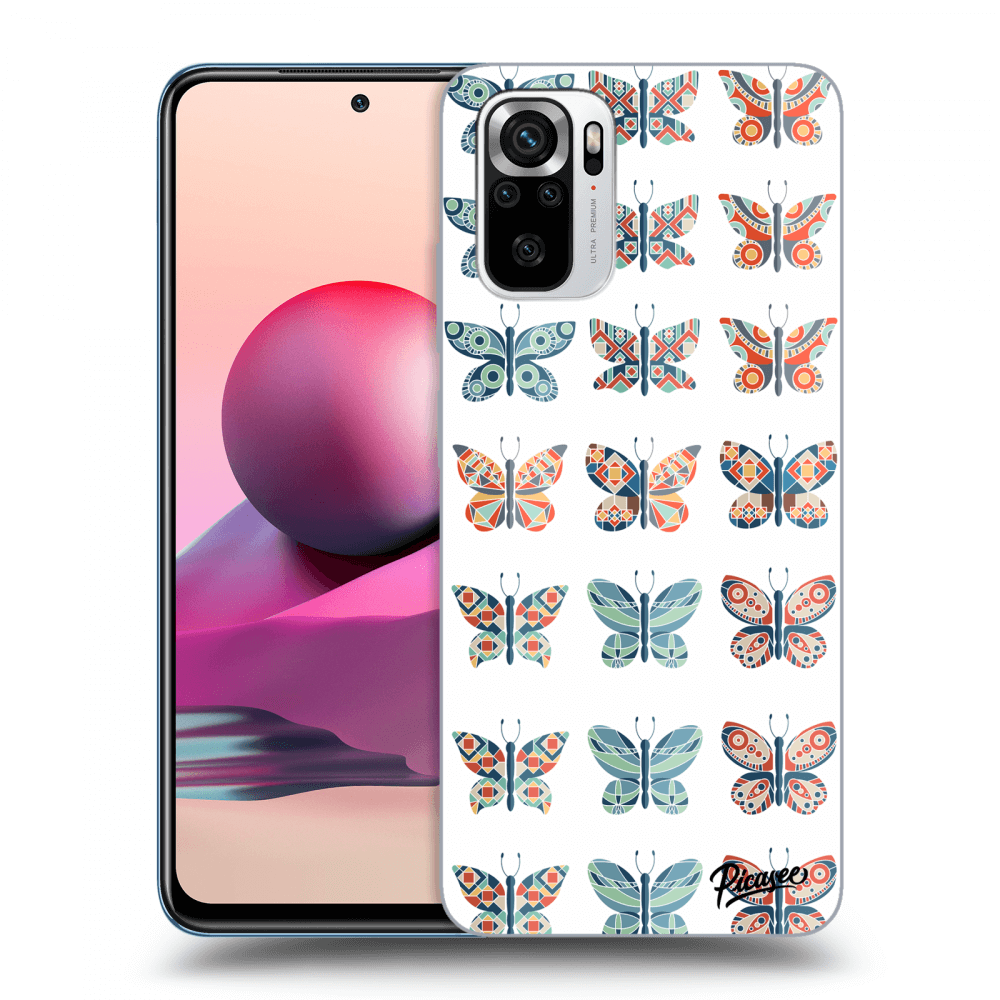 Picasee husă transparentă din silicon pentru Xiaomi Redmi Note 10S - Butterflies