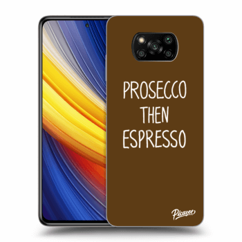 Picasee husă neagră din silicon pentru Xiaomi Poco X3 Pro - Prosecco then espresso