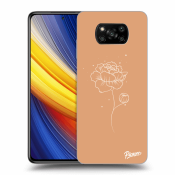 Picasee husă transparentă din silicon pentru Xiaomi Poco X3 Pro - Peonies