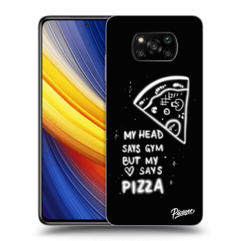 Picasee husă neagră din silicon pentru Xiaomi Poco X3 Pro - Pizza