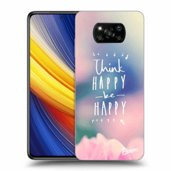 Picasee husă neagră din silicon pentru Xiaomi Poco X3 Pro - Think happy be happy