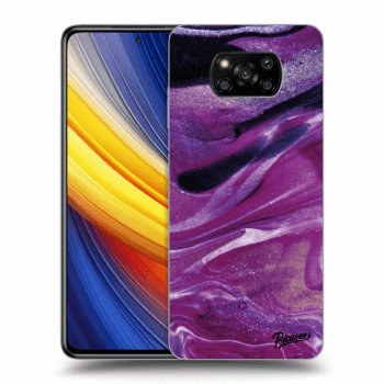 Husă pentru Xiaomi Poco X3 Pro - Purple glitter