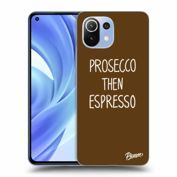 Picasee husă neagră din silicon pentru Xiaomi Mi 11 - Prosecco then espresso