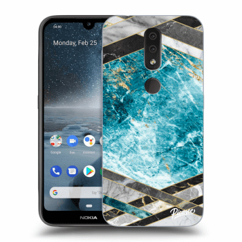 Husă pentru Nokia 4.2 - Blue geometry