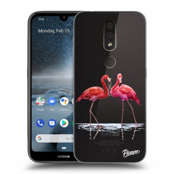 Husă pentru Nokia 4.2 - Flamingos couple