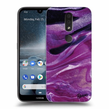 Husă pentru Nokia 4.2 - Purple glitter