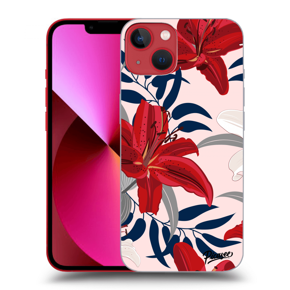 Picasee ULTIMATE CASE pentru Apple iPhone 13 - Red Lily