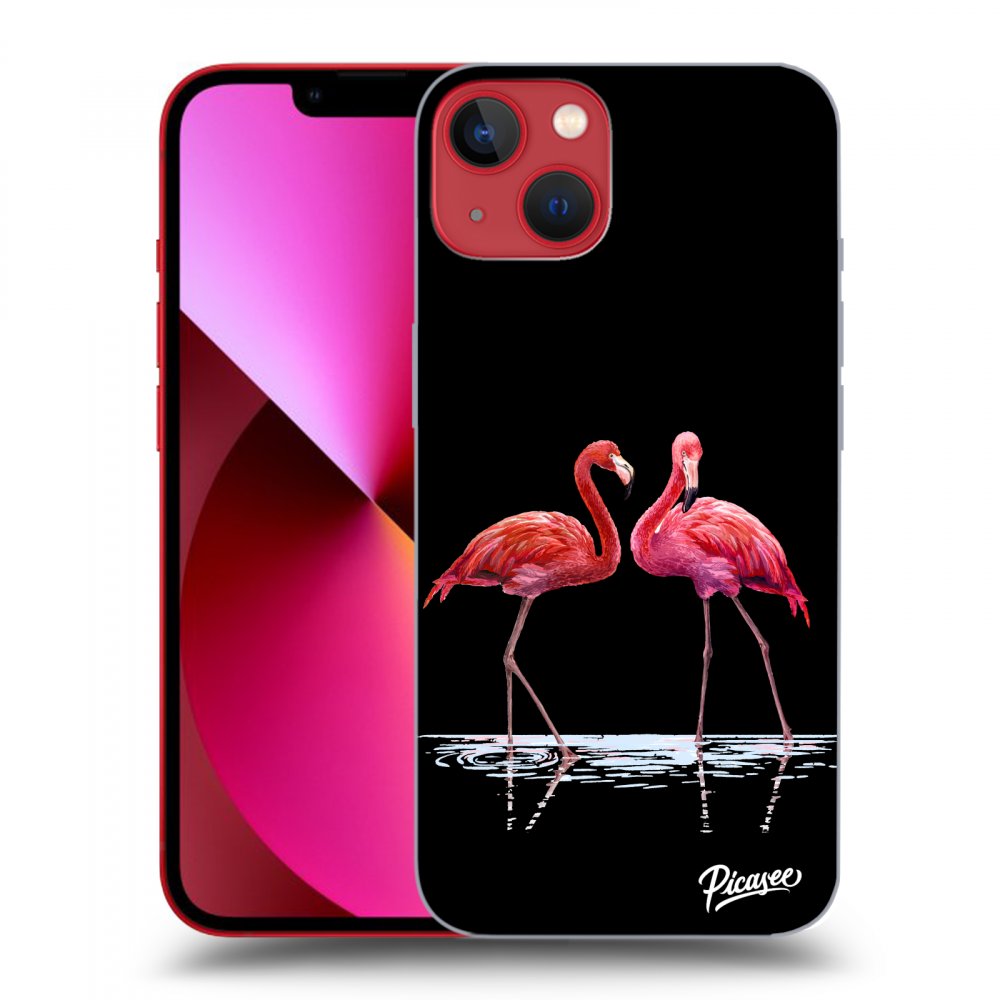 Picasee ULTIMATE CASE pentru Apple iPhone 13 - Flamingos couple