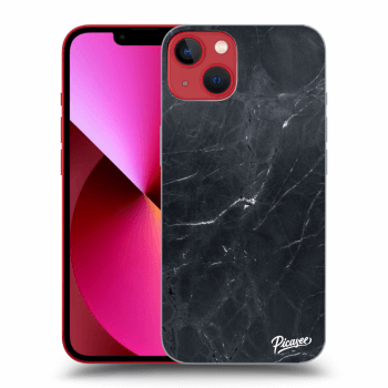 Picasee husă transparentă din silicon pentru Apple iPhone 13 - Black marble