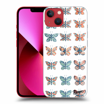 Picasee husă transparentă din silicon pentru Apple iPhone 13 - Butterflies