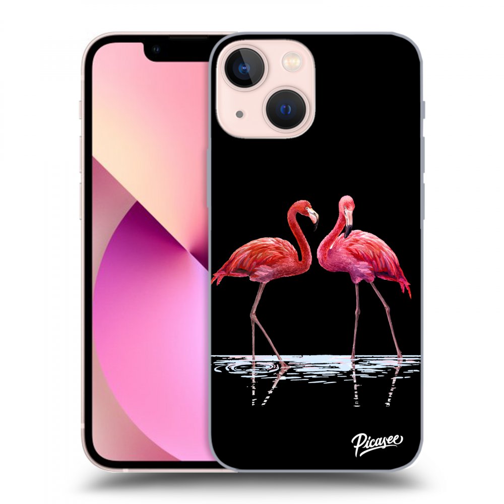 Picasee ULTIMATE CASE pentru Apple iPhone 13 mini - Flamingos couple