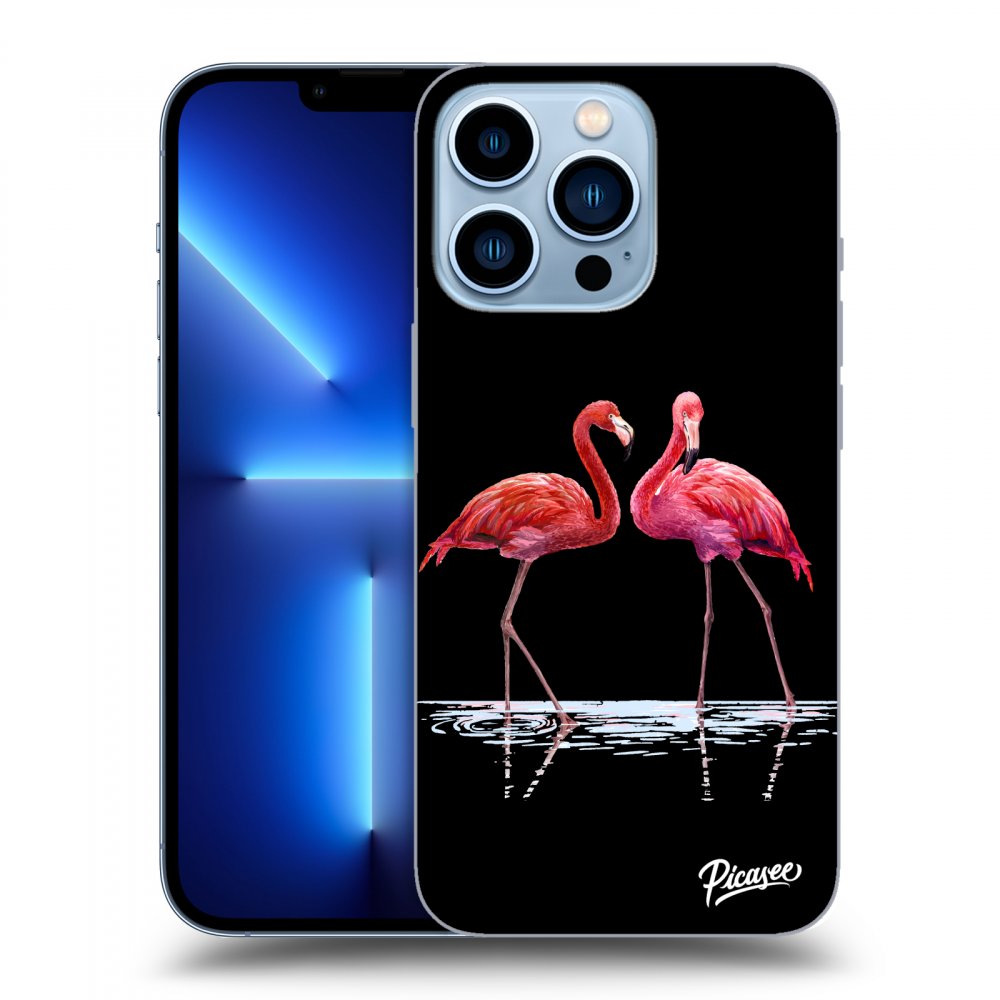 Picasee ULTIMATE CASE pentru Apple iPhone 13 Pro - Flamingos couple