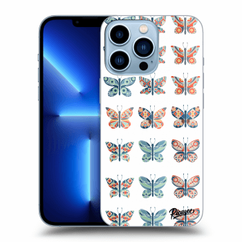 Picasee husă transparentă din silicon pentru Apple iPhone 13 Pro - Butterflies