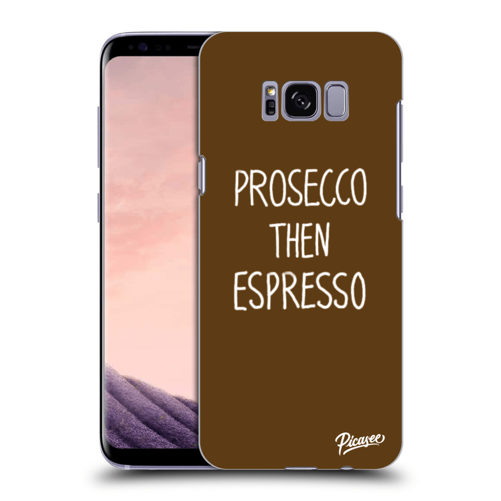 Picasee husă transparentă din silicon pentru Samsung Galaxy S8+ G955F - Prosecco then espresso