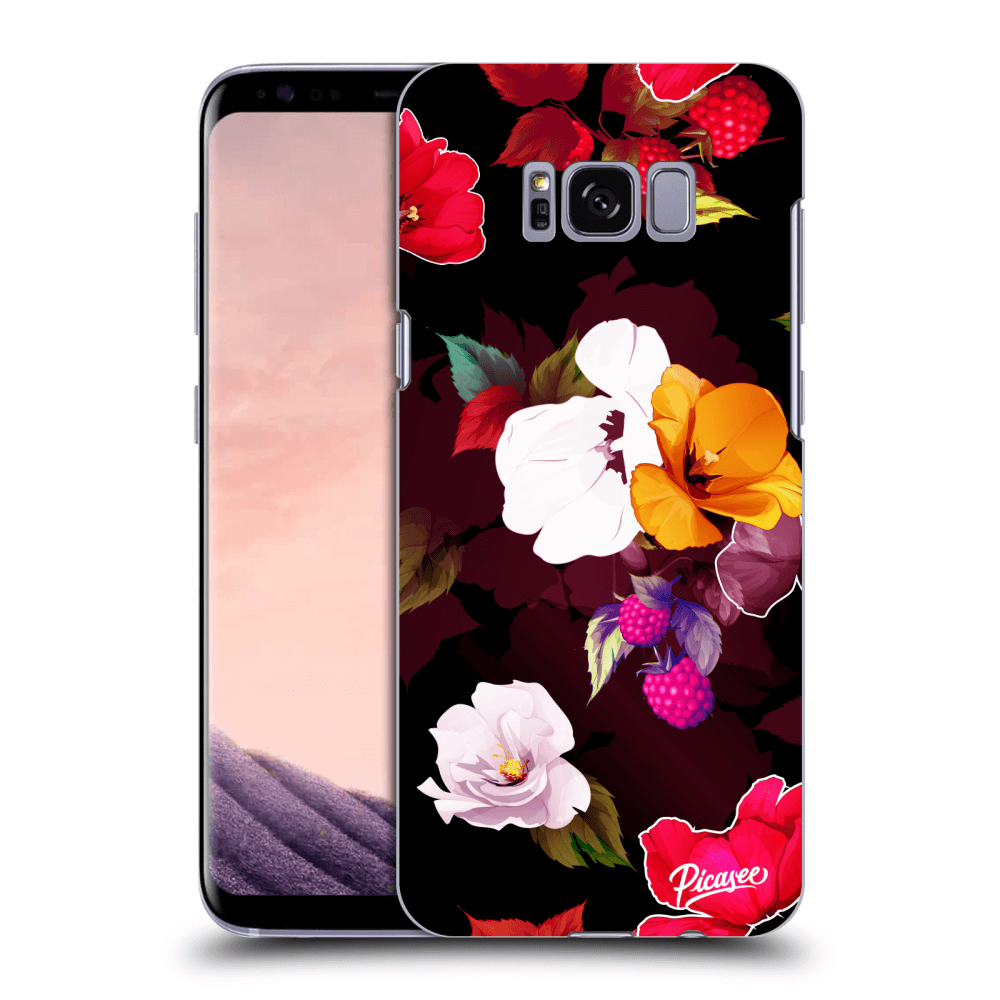 Picasee husă transparentă din silicon pentru Samsung Galaxy S8+ G955F - Flowers and Berries