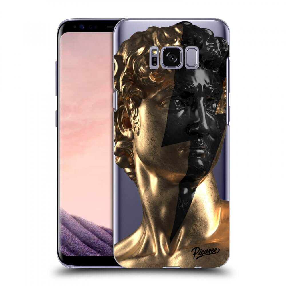 Picasee husă transparentă din silicon pentru Samsung Galaxy S8+ G955F - Wildfire - Gold