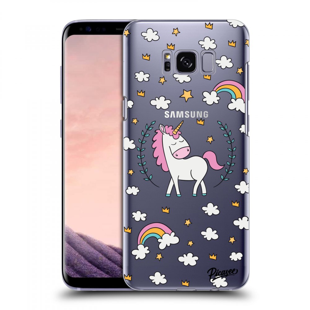Picasee husă transparentă din silicon pentru Samsung Galaxy S8+ G955F - Unicorn star heaven
