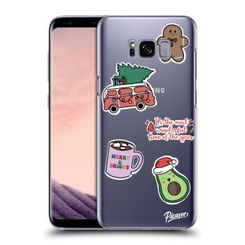 Husă pentru Samsung Galaxy S8+ G955F - Christmas Stickers