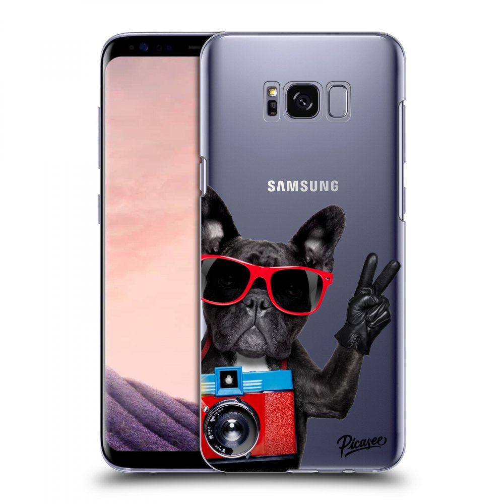 Picasee husă transparentă din silicon pentru Samsung Galaxy S8+ G955F - French Bulldog