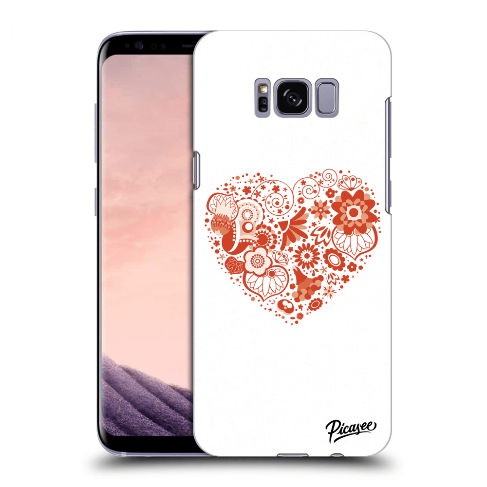 Picasee husă transparentă din silicon pentru Samsung Galaxy S8+ G955F - Big heart