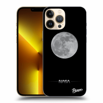 Picasee husă neagră din silicon pentru Apple iPhone 13 Pro Max - Moon Minimal