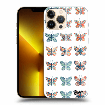 Picasee husă transparentă din silicon pentru Apple iPhone 13 Pro Max - Butterflies