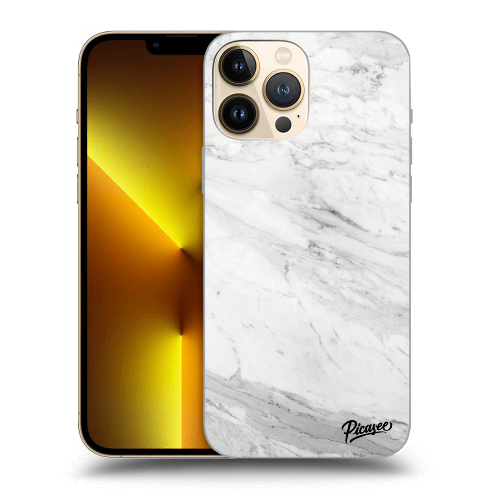 Picasee ULTIMATE CASE pentru Apple iPhone 13 Pro Max - White marble