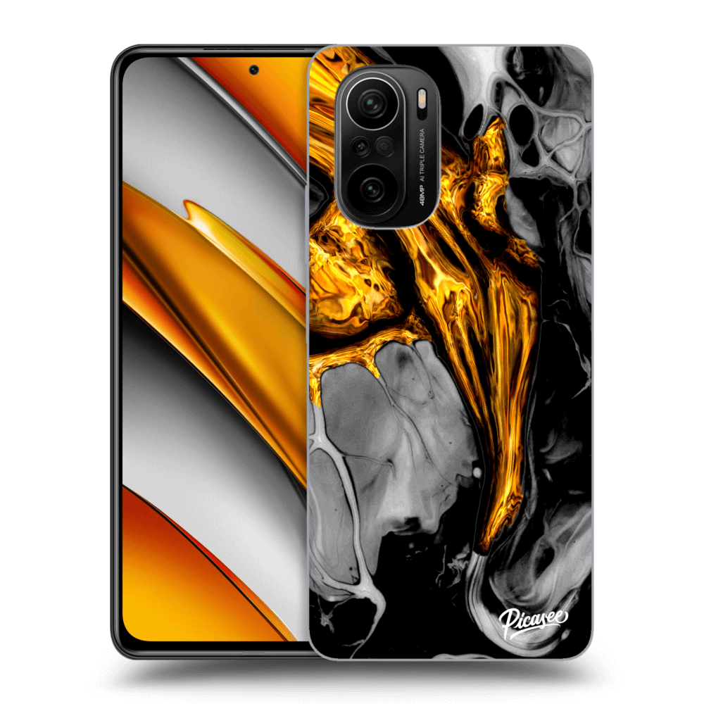 Picasee ULTIMATE CASE pentru Xiaomi Poco F3 - Black Gold