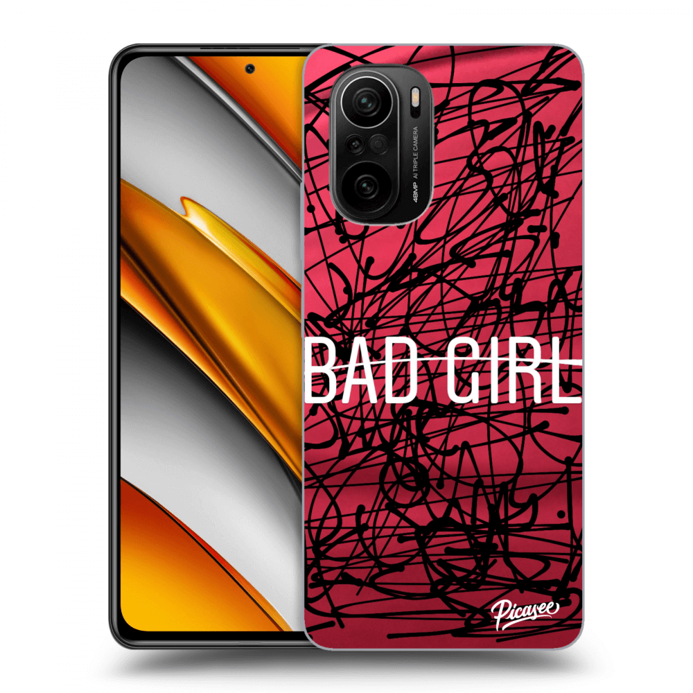 Picasee husă transparentă din silicon pentru Xiaomi Poco F3 - Bad girl