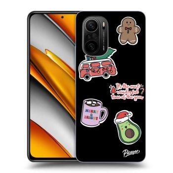 Husă pentru Xiaomi Poco F3 - Christmas Stickers