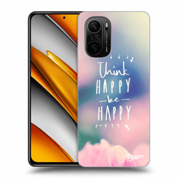 Picasee husă transparentă din silicon pentru Xiaomi Poco F3 - Think happy be happy