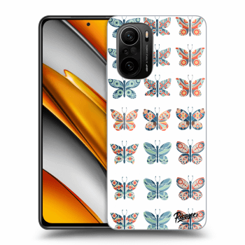 Picasee husă transparentă din silicon pentru Xiaomi Poco F3 - Butterflies