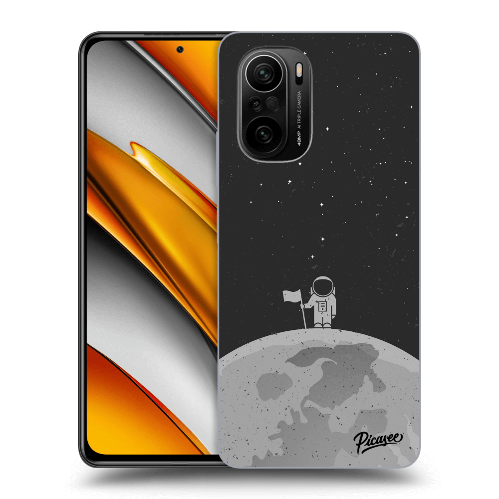 Picasee husă neagră din silicon pentru Xiaomi Poco F3 - Astronaut