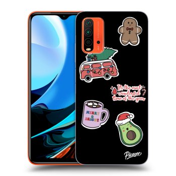 Husă pentru Xiaomi Redmi 9T - Christmas Stickers