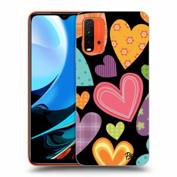 Husă pentru Xiaomi Redmi 9T - Colored heart