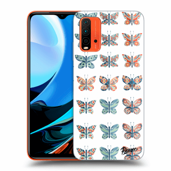 Picasee husă transparentă din silicon pentru Xiaomi Redmi 9T - Butterflies