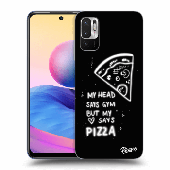 Picasee husă transparentă din silicon pentru Xiaomi Redmi Note 10 5G - Pizza