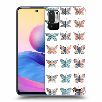 Picasee husă transparentă din silicon pentru Xiaomi Redmi Note 10 5G - Butterflies